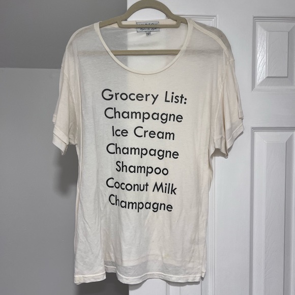 Wildfox “Grocery List” Tee (Size Large) - Picture 2 of 3
